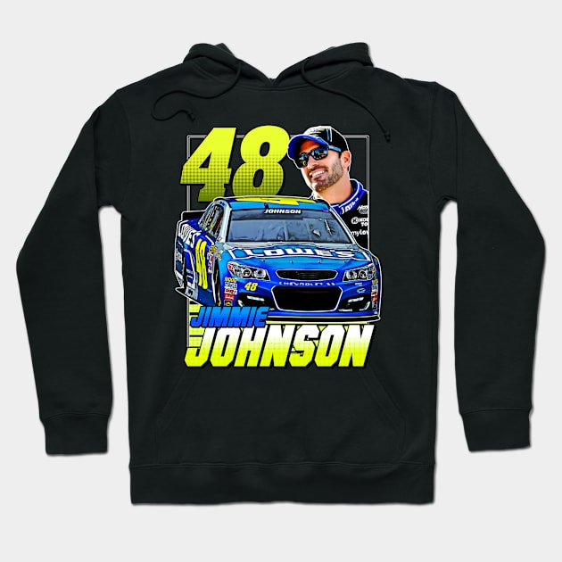 Jimmie Johnson 48 Legend Hoodie by stevenmsparks